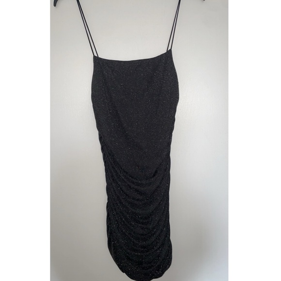 Black Sparkly Mini Dress - Picture 1 of 4